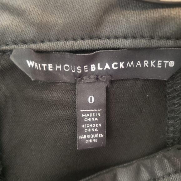 NWOT WHBM denim coated pencil skirt 0 - Picture 2 of 4